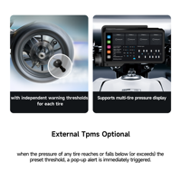 Système de moto intelligent AlienRider 6,2 pouces M2-QR, libération rapide QR, radar d'angle mort 77G, étanche IP68, surveillance TPMS