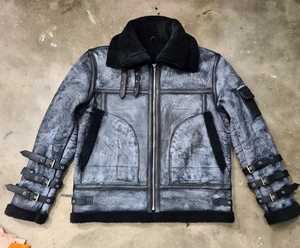 Veste en jean en cuir personnalisable de haute qualité unisexe 100% coton Style décontracté pour l'hiver avec logo brodé - Product Image 1