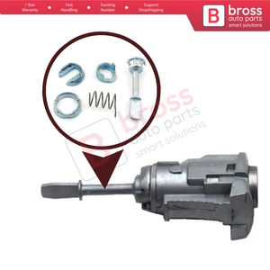 V2BDP32 Front Door Lock Barrel Repair Kit 51.5 mm for Leon MK1 1M 1999-2006 3B0837167 - Product Image 5
