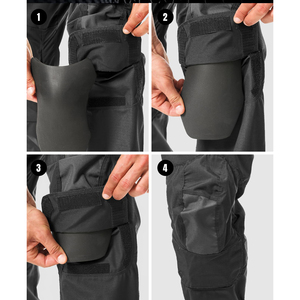 กางเกงเดินป่ากันน้ำสำหรับผู้ชาย ผ้าริปสต็อปเสริมความแข็งแรง มีกระเป๋าหลายช่อง กางเกงสำหรับกิจกรรมกลางแจ้ง ฝึกยุทธวิธี ปีนเขา และล่าสัตว์ - Product Image 5