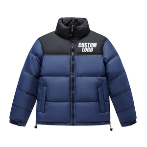 Vithas Industry <b>Slim</b> <b>Fit</b> Winter Puffer <b>Jacket</b> Stand Collar Zipper Closure Casual Fashion Custom Print and Tag - Product Image 4