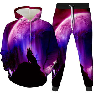 Chándal de invierno con estampado de lobo para hombre hecho a medida de alta calidad para correr-Venta al por mayor - Product Image 1