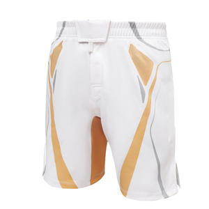Wholesale <b>Men</b> MMA <b>Shorts</b> Solid Breathable Quick Dry High Quality Durable Polyester/Spandex Elastic Waist Gym Workout Wear - Product Image 1