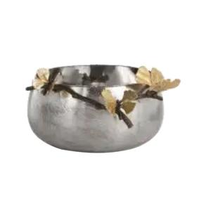 Juego de 2 cuencos de diseño martillados de buena calidad, vajilla para el hogar, cuenco para servir comida, cuenco aislado para Buffet, cuenco para servidor de frutas - Product Image 3