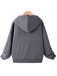 Nouveau modèle de sweat à capuche épais avec fermeture éclair pour homme, écusson étoile de détresse imprimé avec logo personnalisé, fourniture en gros, coton mélangé - Product Image 2