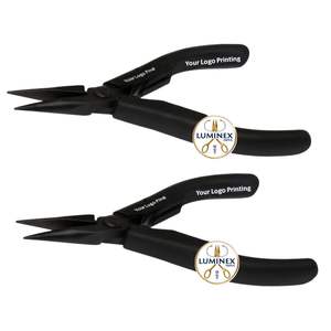 Lindstrom 7891 pince à bec en acier inoxydable durable mâchoire lisse poignée synthétique pince de réparation de fabrication de bijoux de haute qualité - Product Image 3