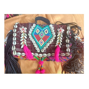 Bolso de mano hecho a mano con cuentas para compras nocturnas, bolso de mano, bolso de mensajero de estilo bohemio para mujer, borla de moda India - Product Image 3