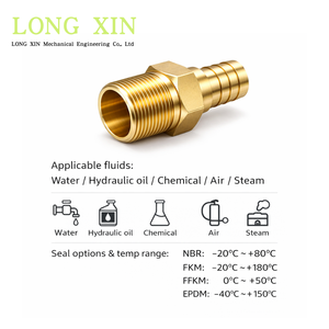 LONGXIN Raccord en laiton BSPT R 1-1/2 pouce -11 filetage mâle, embout de tuyau, bouchon, HEX 55mm L=91mm.JTSP-112PM - Product Image 5