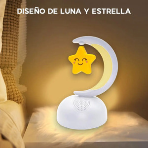 Bluetooth Speaker with LED <b>Lights</b>, Rechargeable FM Radio, Moon Design - Assorted Colors - Product Image 2