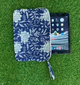 Wholesale Custom Logo Travel Women Quilted Cotton Computer <b>Sleeve</b> <b>Laptop</b> Zipper Pouch Bags - Product Image 1