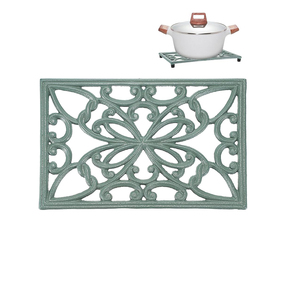 Excellent Design Metallic Rectangle Metal <b>Trivets</b> Table Mat Sets Desktop Black Cast Iron <b>Trivet</b> for Heating Pot Cake Stand Avail - Product Image 6