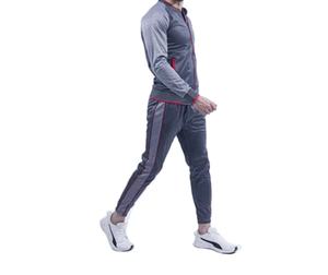 High Quality Activewear Set Men Tracksuit Set <b>Full</b> <b>Zip</b> <b>Sweatshirt</b> Jogger Sweatpants Warm Sports Suit Gym Training Wear Wholesale - Product Image 4