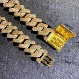 Cadena Cubana de Plata de Ley 925 con Diamantes de Moissanita de Moda, Joyería Fina para Hombre, Excelente Regalo para Bodas y Fiestas, Directo de Fábrica - Product Image 4