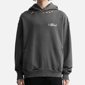 Sudaderas con Capucha para Hombre, Diseño Desgastado, 100% Algodón, Transpirables para Invierno, Último Diseño, Más Vendidas, Precio al por Mayor - Product Image 3