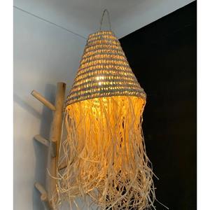 Lampshade Brass Metal Doum rattan <b>moroccan</b> handmade Decorative Lighting Wholesale Supplier USA ETSY EBAY SHOPIFY STOCK dropship - Product Image 4