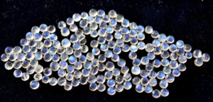 Natural <b>Rainbow</b> Moonstone AAA Round 3mm Cabochon Flat Back - Loose <b>Rainbow</b> Moonstone Blue Flashy <b>Top</b> Quality Gemstone - Product Image 3