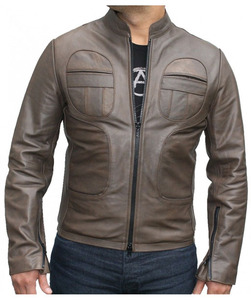 Chaqueta de invierno estilo callejero para hombre, diseño personalizado, piel de vaca de alta calidad, cuero teñido, impermeable y transpirable, recién llegado - Product Image 3