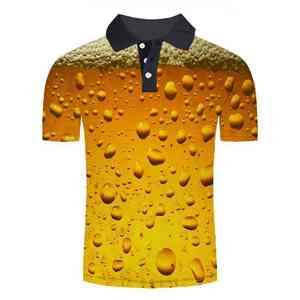 T-Shirt polo personnalisé de haute qualité à séchage rapide avec impression par sublimation pour hommes, T-Shirt polo de sport respirant avec logo et ajustement sec - Product Image 5