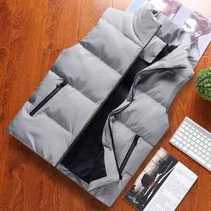 Venta al por mayor de abrigos de los hombres de gran cremallera bolsillo cordón Logo personalizado hombres chaqueta cortavientos impermeable chaqueta acolchada hombres - Product Image 6