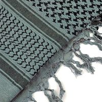 Pañuelo Triangular Unisex de Algodón con Diseño de Espiga, Camuflaje y Patrón Sólido, Cálido para Invierno, Uso Diario al Aire Libre, Estilo Shemagh de Oriente Medio