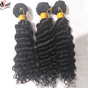 Vente en gros de cheveux vierges bruts alignés sur les cuticules brésiliennes Faisceaux de style Afro/Curl/Wave non traités Vendeurs de tissage profond en vrac - Product Image 1