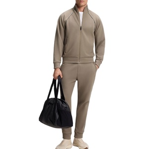 Conjunto Deportivo de Invierno para Hombre, de Alta Calidad, 100% Algodón, Estampado, Transpirable, Ligero, Informal, OEM, Sudadera con Capucha de Manga Larga, Diseño Sólido - Product Image 1