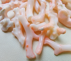 Lot de bâtons de corail, japonais naturel, perles de bâton de corail blanc, bâton rose poli lisse, pierre précieuse de corail en vrac - Product Image 5