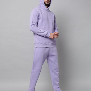 Chándal de Invierno con Capucha para Hombre, Talla Grande, Color Sólido, 100% Algodón, Servicio OEM Personalizable, Proveedor Mayorista B2B, Exportador, Gimnasio, Fitness - Product Image 3