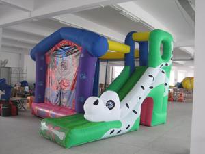 Castillo Inflable de Nailon con Temática de Perros para Niños, para Parques de Aventuras y Guarderías, con Tobogán y Zona de Juegos - Product Image 2