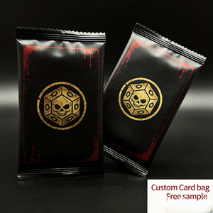 Custom Logo Header Card Bag <strong>Transparent</strong> Opp Bag With Adhesive Strip for Jewelry Packaging - Product Image 1