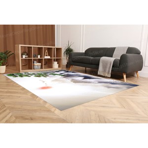 Tapis imprimé : Tapis de style campagnard, Tapis de montagne, Tapis d'escalier, Tapis doux à poils - Product Image 5