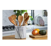 Porte-couverts en marbre naturel antique, élégant et 100 % naturel, fait main, artisanat