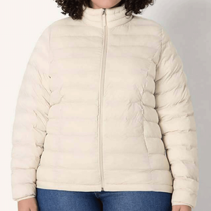 Nueva Colección 2026, Chaqueta Acolchada de Invierno para Mujer, Manga Larga, Cuello Alto, Algodón Transpirable, con Cinturón, Precio Económico - Product Image 1