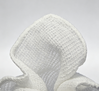 A Single Piece of White 20x20cm Cold/hot Dual-purpose Cotton Towel (in Tray Form)