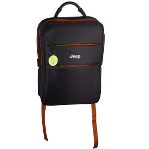 Mochila Elegante con Asa Metálica Color Gunmetal, Texturizada, Laminada S8, 2 Compartimentos con 2 Bolsillos Frontales Adicionales y Compartimento para Portátil - Product Image 5