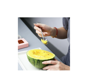 Set of 3PCS steel Dessert spoon Small Korean Long Handle <b>Gift</b> Metal Silver Brass Stainless Steel polished - Product Image 3