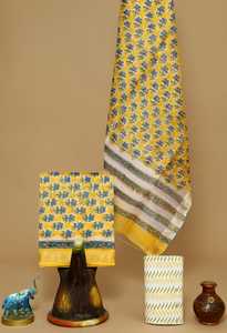 Materiales de vestido de seda Maheswari, adecuados para diseñadores de vestidos y fabricantes de ropa de mujer para reventa en diseño de flores. - Product Image 3