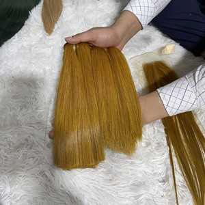 100% paquets de cheveux bruts humains vietnamiens avec fermeture frontale en dentelle HD Vendore Extensions de cheveux vierges alignés sur les cuticules - Product Image 1