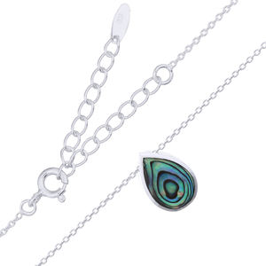 Magnifique collier chaîne en argent sterling avec pendentif en nacre - Product Image 1