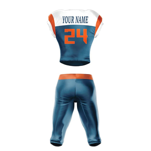 Pakistan Made Adult Unisex American <b>Football</b> Jersey Set 100% Polyester Digital Printed Sleeveless Drawstring Closure Custom Team - Product Image 3