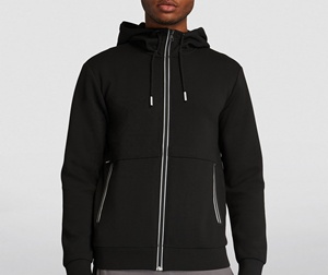 Prix de gros direct usine – Nouveau sweat à capuche respirant pour homme, en molleton de coton et polyester, avec fermeture éclair, personnalisable avec logo imprimé, idéal pour l'hiver - Product Image 4