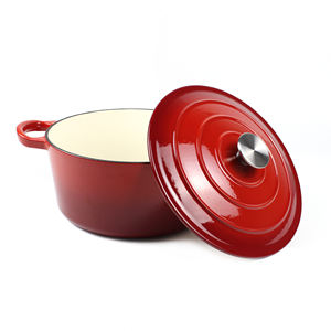 <span class=keywords><strong>Cocotte</strong></span> antiadhésive <span class=keywords><strong>en</strong></span> <span class=keywords><strong>fonte</strong></span> pour la cuisson du pain, four néerlandais multi-émaillé, 5,5 qt - Product Image 3