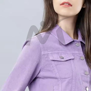Nouvelle Collection 2025 – Veste en Jean Bleu pour Femme, Tendance, Coupe Oversize, Effet Usé, Style Vintage, Imperméable et Respirante, en Laine - Product Image 4