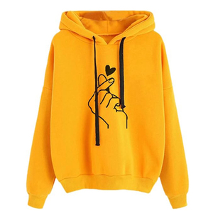 Sudaderas con capucha de algodón 100% de peso pesado para mujer, estampado personalizado, transpirable, de secado rápido, ecológico, informal, ropa de invierno, tela de punto - Product Image 5