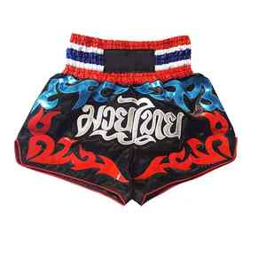 Pantalones cortos de boxeo Muay Thai con logotipo personalizado superventas de material sólido para hombre, venta al por mayor 2025 - Product Image 5