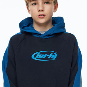 Vente en gros de sweats à capuche à manches longues de qualité personnalisée pour garçons sweats à capuche en éponge française tricotés décontractés pour enfants bébés - Product Image 6