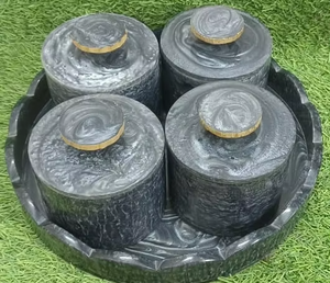 Juego de 4 tarros de fruta seca de resina hechos a mano de primera calidad para ocasiones-Oferta de gran valor de Tradebyd - Product Image 1