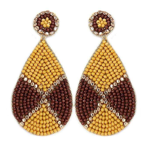 Handcrafted Beaded Embroidered <b>Earrings</b> Latest Design <b>Earrings</b> From India <b>Handmade</b> <b>Earrings</b> for Women and Girls - Product Image 5