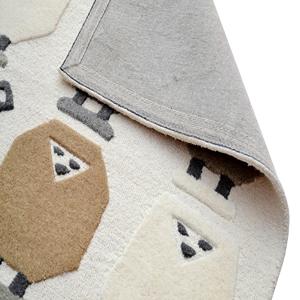 Alfombra Moderna Hecha a Mano de Lana para Adultos, Ecológica, Antideslizante, Apta para Mascotas, Lavable - Product Image 2