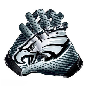 Gants de football américain en latex imprimés sur mesure de haute qualité avec paume antidérapante pour les sports de plein air - Product Image 1